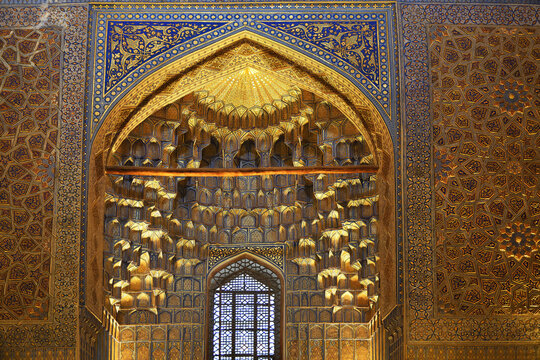Mausoleum in Samarkand in Uzbekistan is known as Gur-e-Amir, Tomb of the King