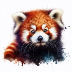Obraz premium niedlicher roter Pandabär