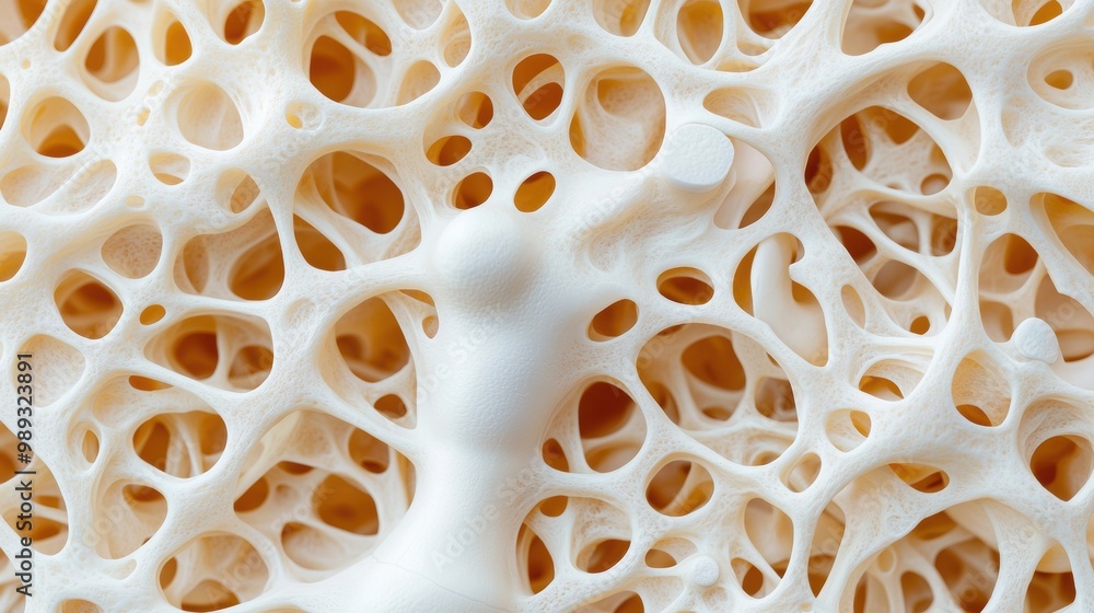 Poster intricate patterns of organic foam structure