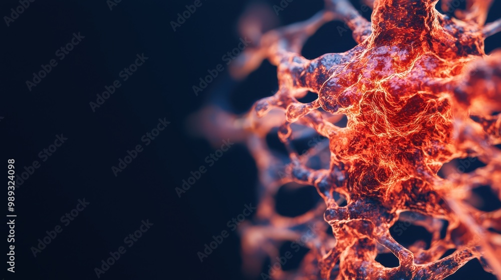 Poster abstract visualization of biological structure in detail