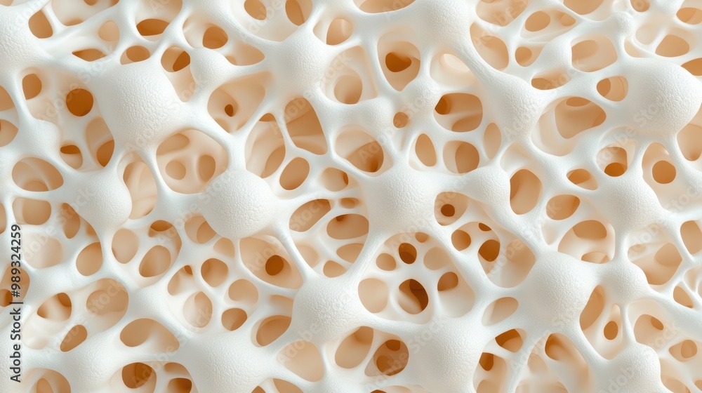 Poster abstract white texture with organic patterns and shapes