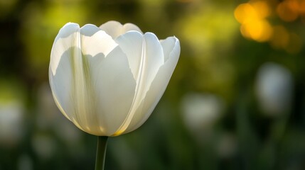 White tulip, detailed