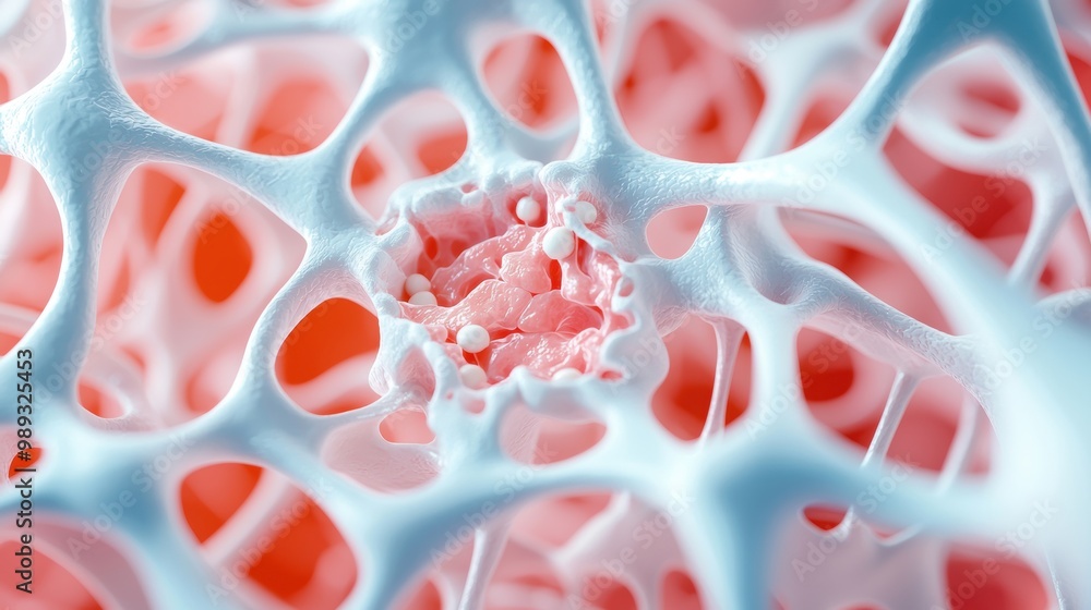 Aufkleber intricate structure of biological cell network