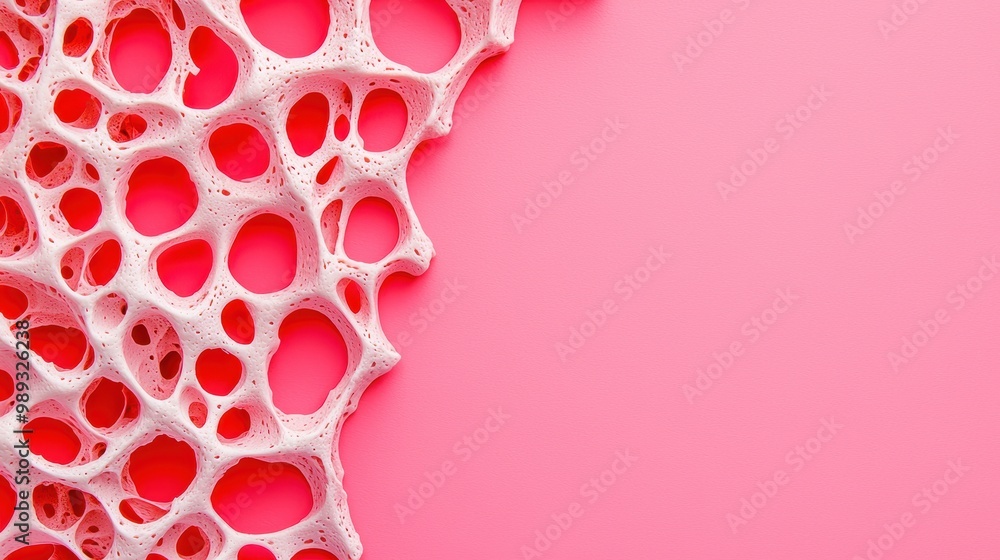 Poster abstract texture with pink background and white pattern