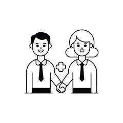  Business Partner icon Business Partnership icon Business Partner Partnership Management