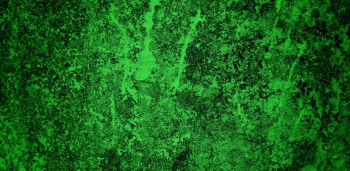 the long wall background is green, blank uncoated canvas or scrim for background long and wide panoramic banner background from rough linen dark green cloth or burlap
