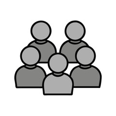 Grief support group icon, solemn mood, symbolizing mourning and encouragement, on a transparent background