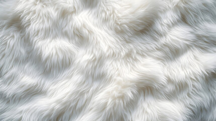 Fototapeta premium White fluffy fur fabric wool texture