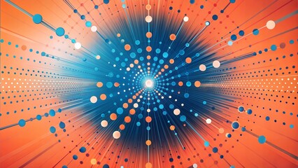 Abstract Dots and Dashes Pattern