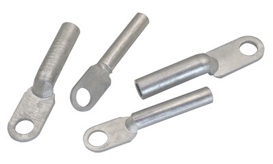 Electric terminal on a white background