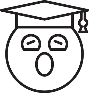 recommend clip art: Sleepy and Yawning Student Emoticon Line Art
                    