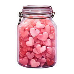 pink heart candy