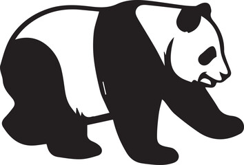  Panda silhouette vector EPS