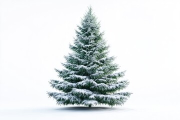 Obraz premium christmas tree isolated Beautiful christmas tree isolated on a white background
