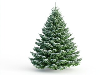 Obraz premium christmas tree isolated Beautiful christmas tree isolated on white background studio shot