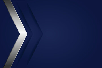 Abstract background with a silver arrow on a dark blue background.