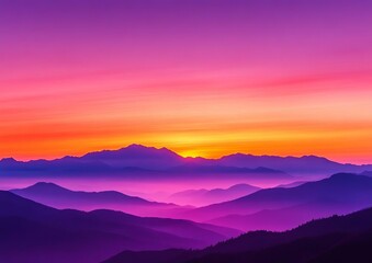 Obraz premium Serene Dusk Landscape with Soft Orange and Purple Hues Casting Long Shadows at Twilight