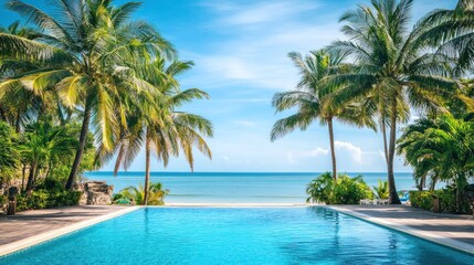 Obraz premium Tropical Pool Paradise