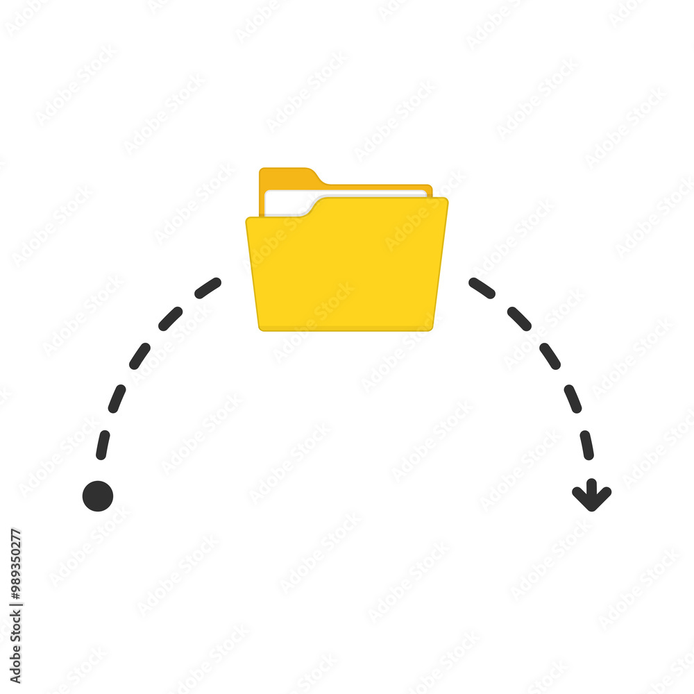 Poster file transfer concept. documents management or transfer of documentation concepts. copy files, data 