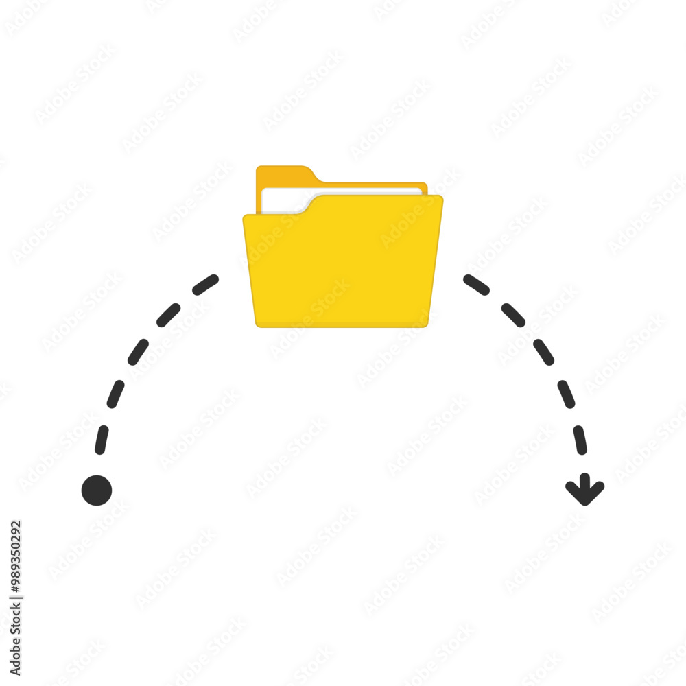 Poster file transfer concept. documents management or transfer of documentation concepts. copy files, data 