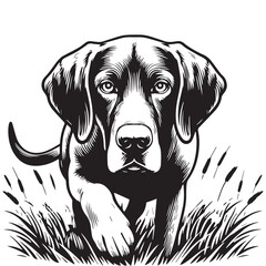Hunting Pointer walking in bushes, Angry, Gracey Pointer dog