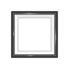 Fototapeta premium Realistic photo frame template. Black, blank picture frames for image or text. Modern design element for you product mock-up or presentation.