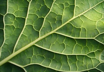 Fototapeta premium Macro Photography Of Green Leaf Veins