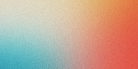 Grainy gradient background in red, blue and yellow colors. Noise texture. abstract red blue yellow gradient. background design. colorful background with space for design