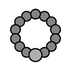 Obraz premium Beaded bracelet icon for fashion and style 