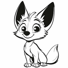 Cute Cartoon Fox Illustration
