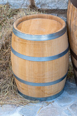 Fototapeta premium A wooden barrel