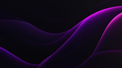 Obraz premium Vibrant abstract background featuring flowing purple waves against a dark backdrop, ideal for digital and creative projects.