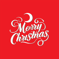 MERRY CHRISTMAS vector brush calligraphy with flourishes. Merry Christmas card. Hand drawn brush style modern calligraphy. vector design for greetings card, headline. t shirt print and others.