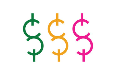 Fototapeta premium Dollar currency symbol and element background design