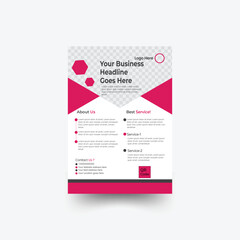 Creative Corporate Flyer, Modern flyer design, Brochure design,A4 flyer template design.
