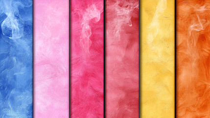 Colorful abstract background with vibrant hues and smoke effects blending together in a smooth gradient fashion design