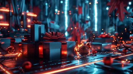 high tech gifts background