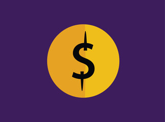 Dollar currency symbol and element background design