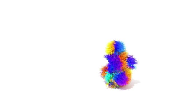 3D hair fur character dance 4l
