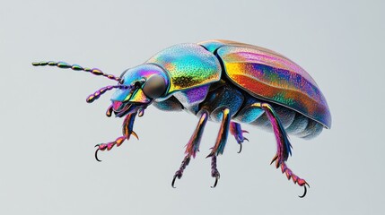 Fototapeta premium Iridescent Beetle Close-Up