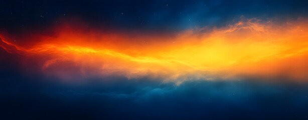 Obraz premium Abstract Grainy Gradient Background with Orange and Blue