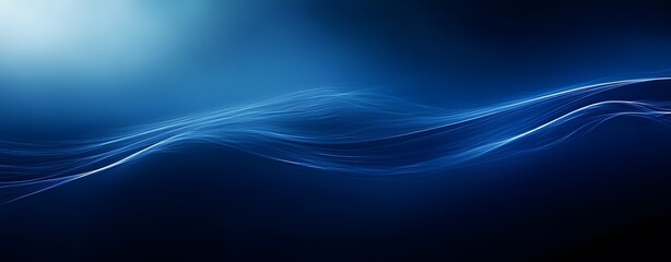 Abstract Dark Blue Gradient Background with Light