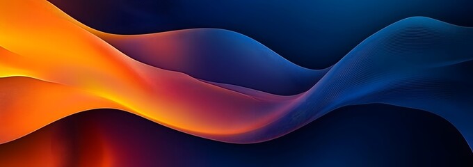 Abstract Blue & Orange Gradient Wallpaper