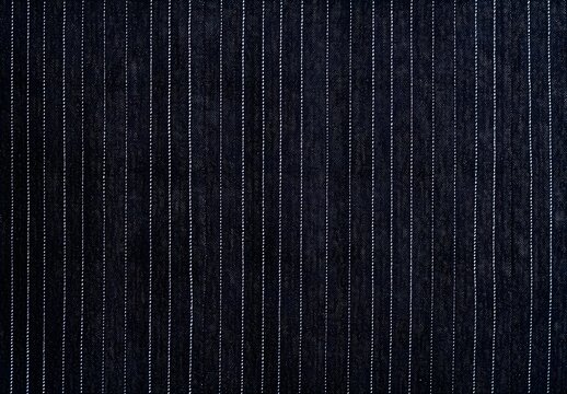 Dark Blue Pinstripe Fabric Texture Background