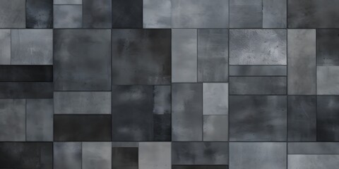 Abstract Grey Concrete Tile Patchwork Seamless Pattern