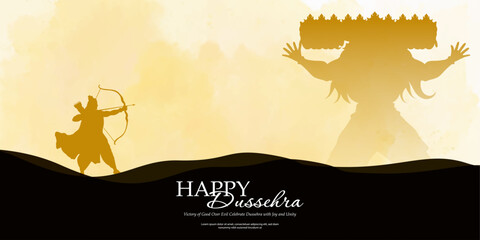 happy dussehra wishing background design vector file