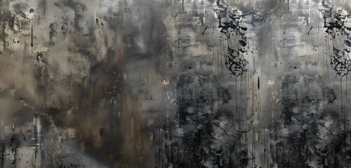 Dark Grey Grunge Concrete Wall Texture