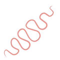 Pink Abstract Squiggle 