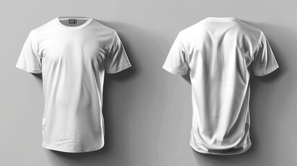 Blank White T-Shirt Mockup