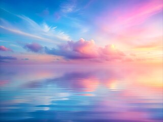 Fototapeta premium Soft pastel gradients gently transitioning across a serene digital background